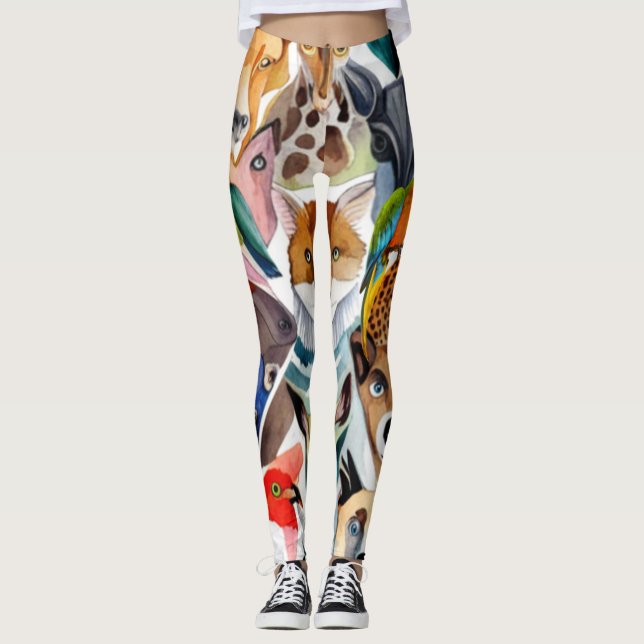 Phantastische Tiere Leggings (Vorderseite)