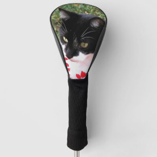 Phantastische Tuxedo Katze im Garten Golf Headcover