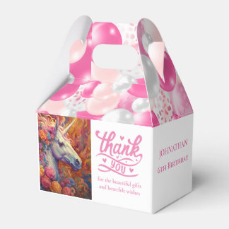 Phantastische UNICORN BALLOONS Geschenkschachtel