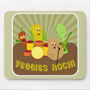 Phantastische Veggie Band! Mousepad