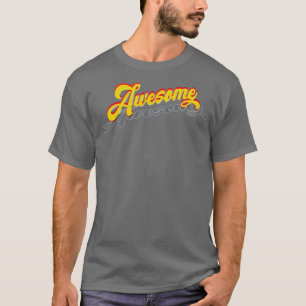Phantastische Vintage Buchstaben T-Shirt
