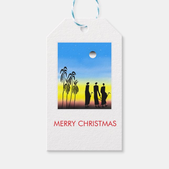 Phantastische Weisen Weihnachten Geschenkanhänger (Vorderseite)