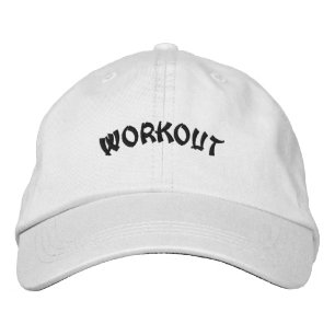 Phantastische Workout Schwarz-Farbtext-Cap-Fitness Bestickte Baseballkappe
