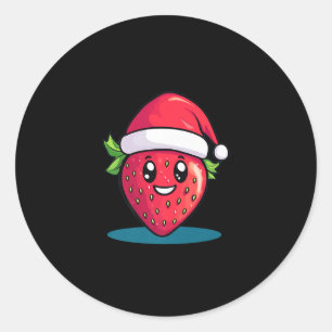 Phantastische Xmas Erdbeeroutfit für Jungen und Mä Runder Aufkleber