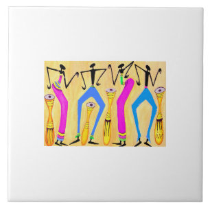 Phantastische Zeit für die Watercolor Afrikanische Fliese