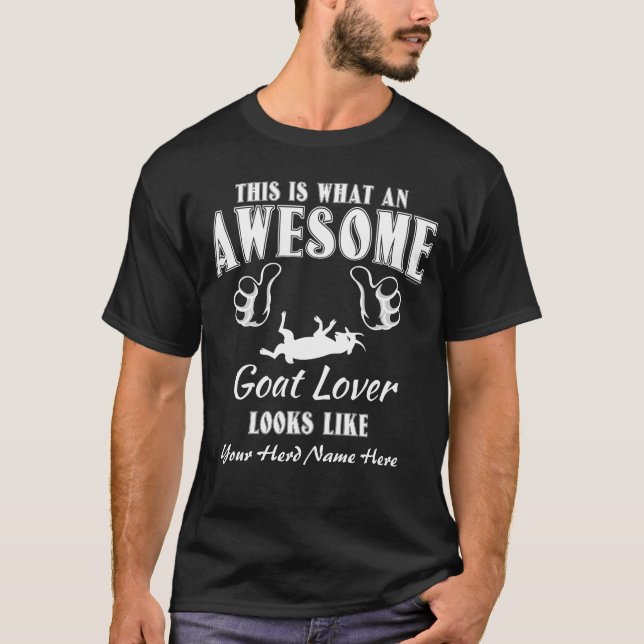 Phantastische Ziege Lover Myotonic Fainter Goat CU T-Shirt (Vorderseite)