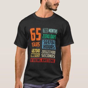 Phantastischen 65. Geburtstag Männer Frauen Mama V T-Shirt