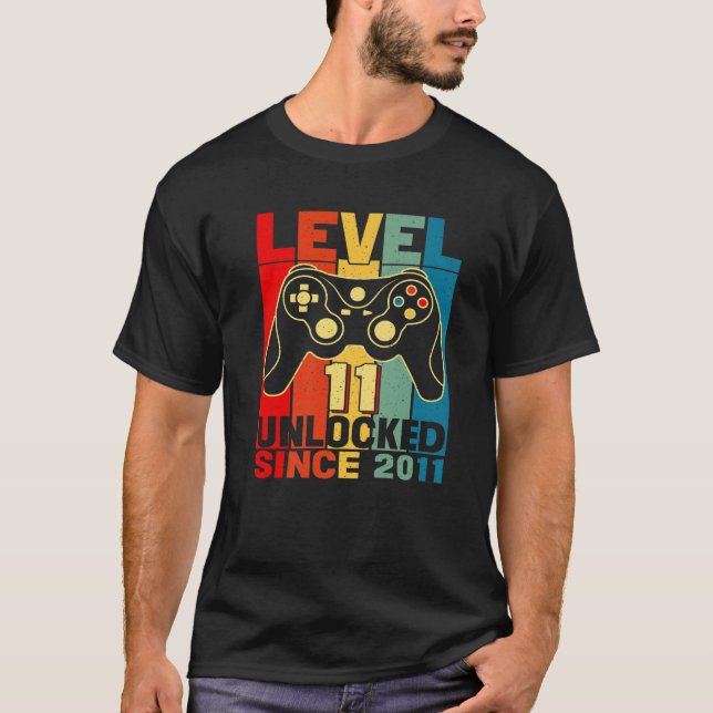 Phantastischer 2011 Level 11 Unlock-Video-Gamer 11 T-Shirt (Vorderseite)
