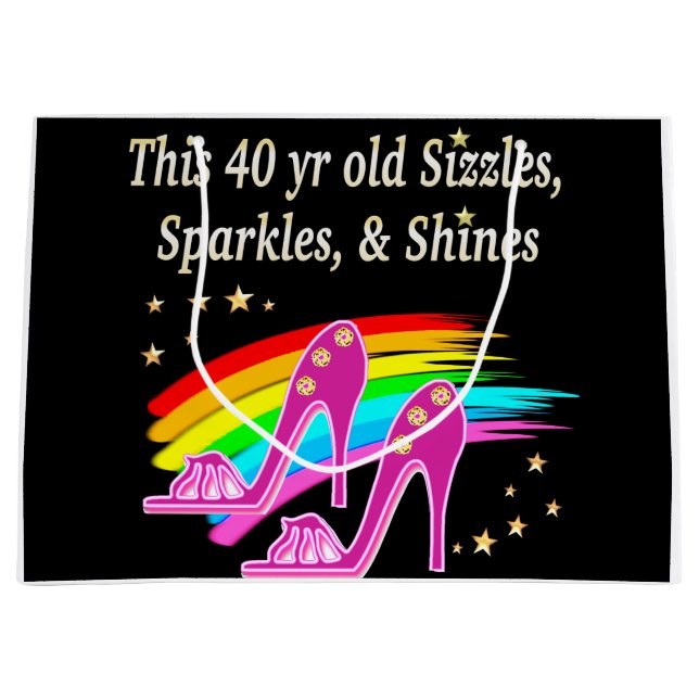 PHANTASTISCHER 40. SHOE LOVER GROßE GESCHENKTÜTE (Vorderseite)