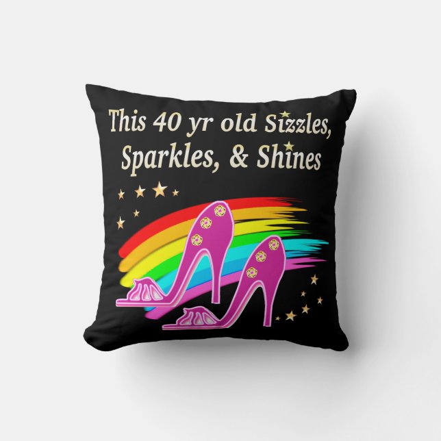 PHANTASTISCHER 40. SHOE LOVER KISSEN (Vorderseite)