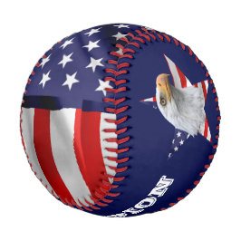 Phantastischer Adler, die amerikanische Flagge, St Baseball