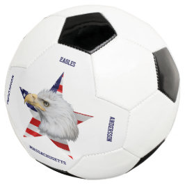 Phantastischer Adler, die amerikanische Flagge, St Fußball