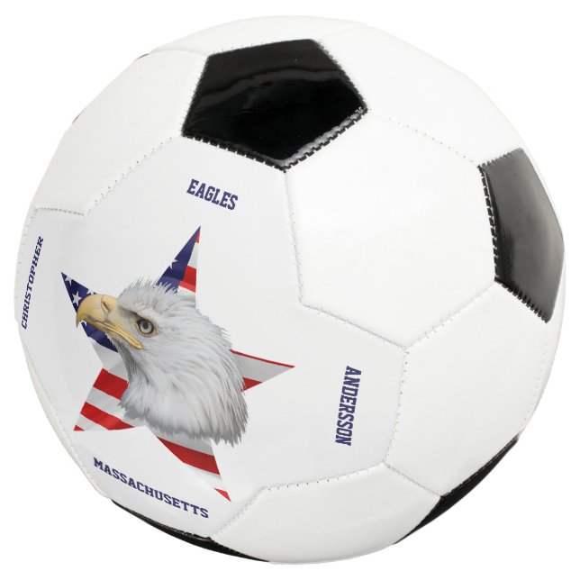 Phantastischer Adler, die amerikanische Flagge, St Fußball (Dreiviertel)