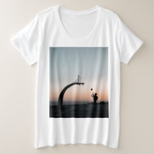 Phantastischer Basketballkorb Große Größe T-Shirt
