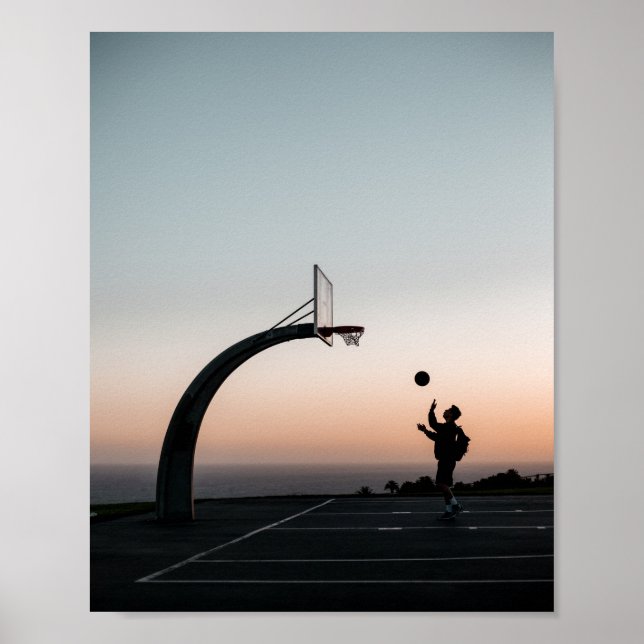 Phantastischer Basketballkorb Poster (Vorne)