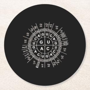 phantastischer biologischer genetischer Code Sonne Runder Pappuntersetzer