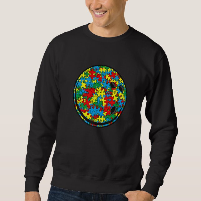 Phantastischer Bowling Autismus Autismus Sensibili Sweatshirt (Vorderseite)