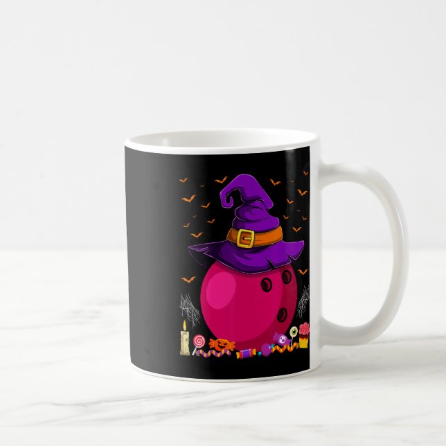 Phantastischer Bowling Witch Hat Halloween Bowling Kaffeetasse (Rechts)