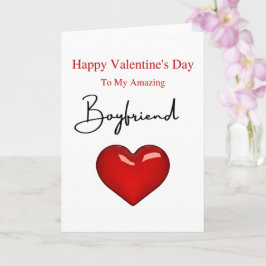 Phantastischer Boyfriend Valentine's Day Karte
