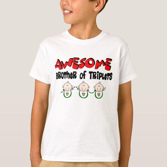 PHANTASTISCHER Bruder von TRIPLETS T-Shirt (Vorderseite)