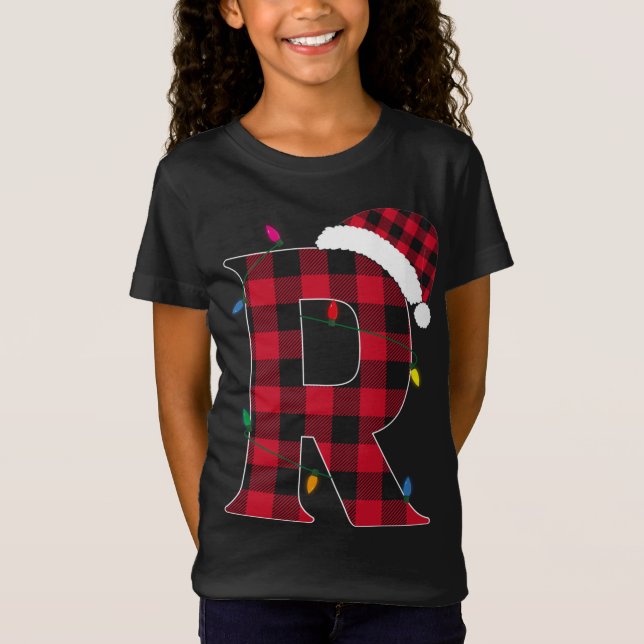 Phantastischer Buchstabe R Anfangsname Buffalo Kar T-Shirt (Vorderseite)