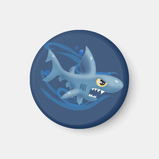 Phantastischer Cartoon Shark Magnet (Vorne)