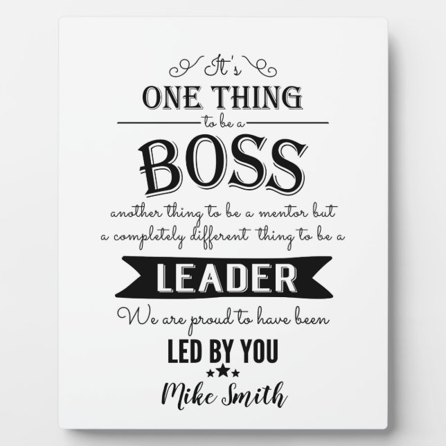 Phantastischer Chef bedankt sich bei der Plakette Fotoplatte (Vorderseite)