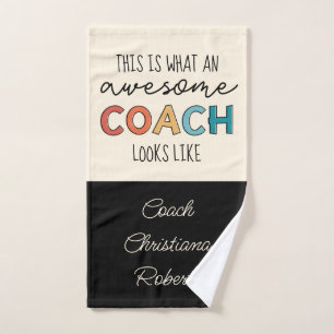 Phantastischer Coach Bester Coach je Funny Coa Handtuch