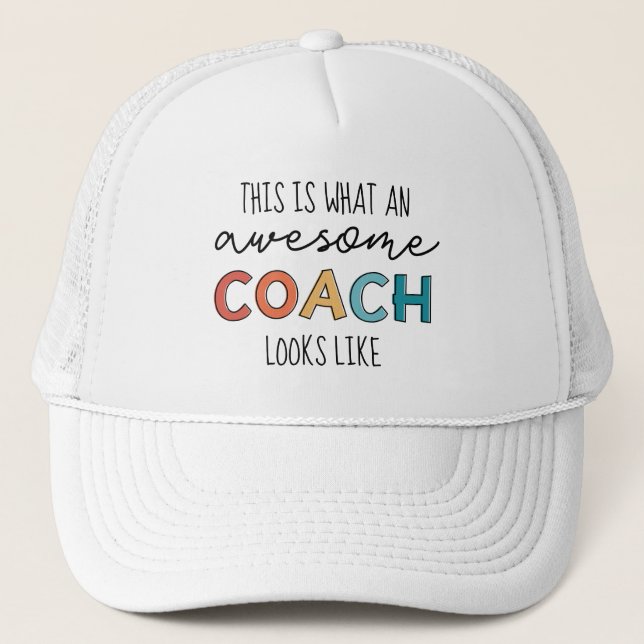 Phantastischer Coach | Bester Coach je | Funny Coa Truckerkappe (Vorderseite)