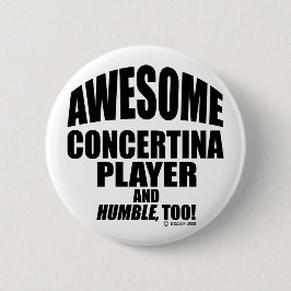 Phantastischer Concertina-Spieler Button