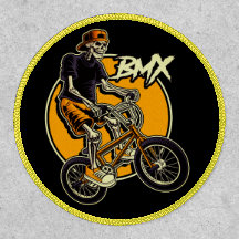 Phantastischer Cooler BMX Skull Bike Rider