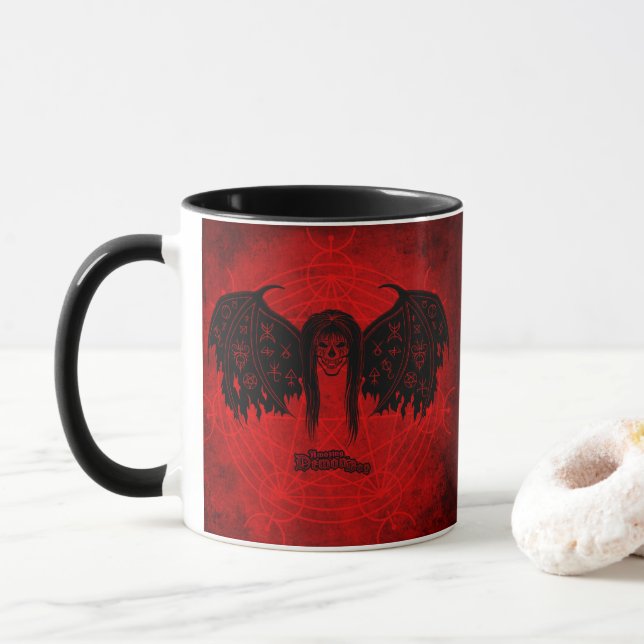 Phantastischer Dämon Boy Curse Tasse (Mit Donut)