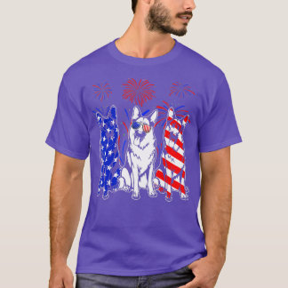 Phantastischer deutscher Schäferhund, amerikanisch T-Shirt