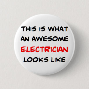 phantastischer Elektriker Button