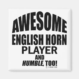 Phantastischer englischer Horn Player Magnet