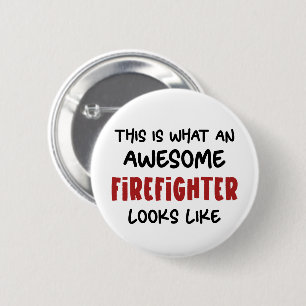 Phantastischer Feuerwehrmann Feuerwehrmann Button