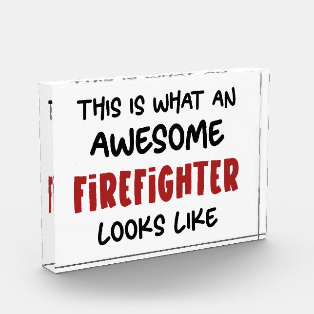 Phantastischer Feuerwehrmann Feuerwehrmann Fotoblock (Links)
