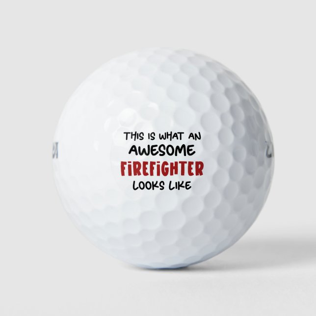 Phantastischer Feuerwehrmann Feuerwehrmann Golfball (Vorderseite)