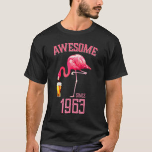 Phantastischer Flamingo Bird seit 1963 55. Birthda T-Shirt