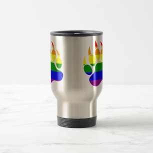 Phantastischer Gay Bear Rainbow-Klaue Reisebecher