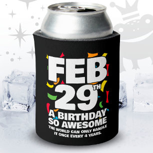 Phantastischer Geburtstag 2024 Leap Day Leap Year Dosenkühler