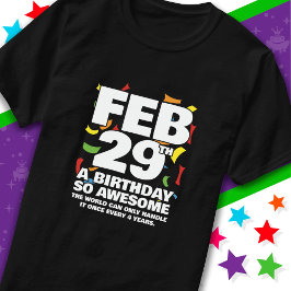 Phantastischer Geburtstag 2024 Leap Day Leap Year T-Shirt