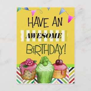 Phantastischer Geburtstag Postkarte
