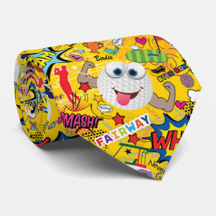 ⛳️ Phantastischer Golfmix gelb 💛 Krawatte