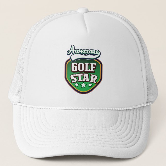 Phantastischer Golfstar Truckerkappe (Vorderseite)