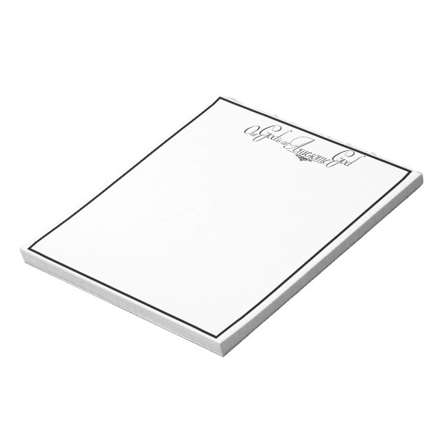 Phantastischer Gott Notepad Notizblock (Rotiert)