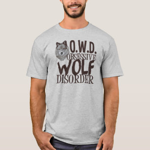 Phantastischer grauer Wolf Herren T-Shirt