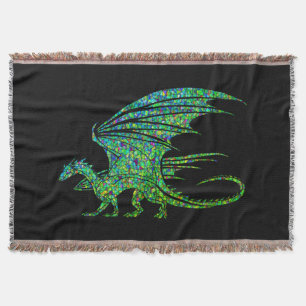 Phantastischer Green Dragon Mosaik Decke