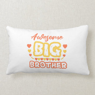 Phantastischer großer Bruder. Farbiger Text Lendenkissen