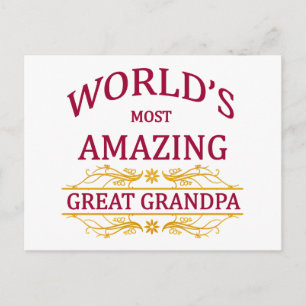 Phantastischer Großvater Postkarte
